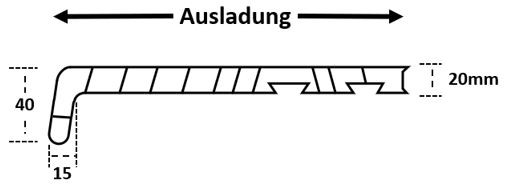 Skizze Kunststoff Fensterbank