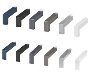 Alu Gleitabschluss für Aluminium Fensterbank