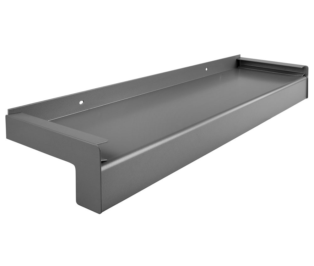 Aluminium Fensterbank außen inkl. Putzabschluss Graualuminium RAL 9007