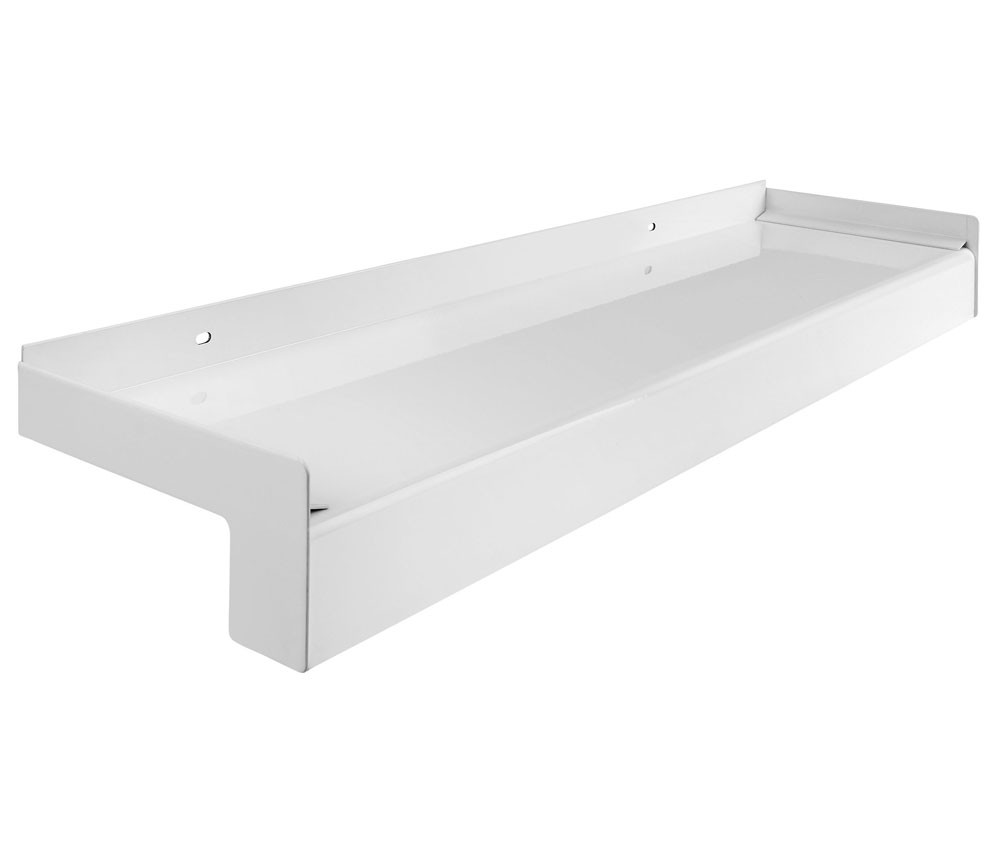 Aluminium Fensterbankaußen inkl. Klinkerabschluss Weiß RAL 9016