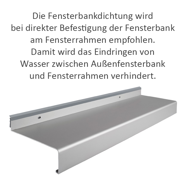 Informationen zur Fensterbankdichtung