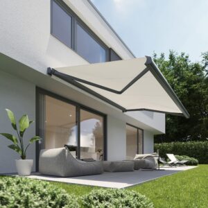 Elektrische Vollkassettenmarkise nach Maß | Sicht von unten 1 | Erlich-bauhandel