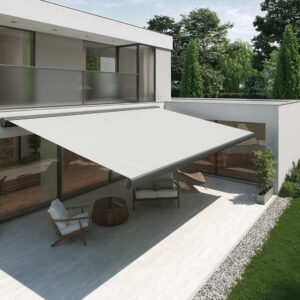 Elektrische Vollkassettenmarkise | Massanfertigung | Sicht von oben | Erlich-bauhandel