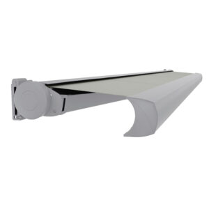 Elektrische Vollkassettenmarkise nach Maß | Weißaluminium