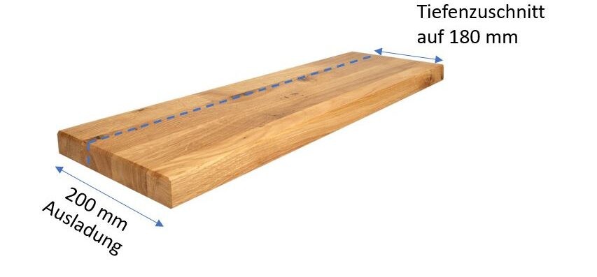 Info Massivholz Tiefenzuschnitt