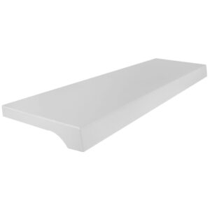 Werzalit exclusiv Innenfensterbank Dekor Hellgrau Glatt